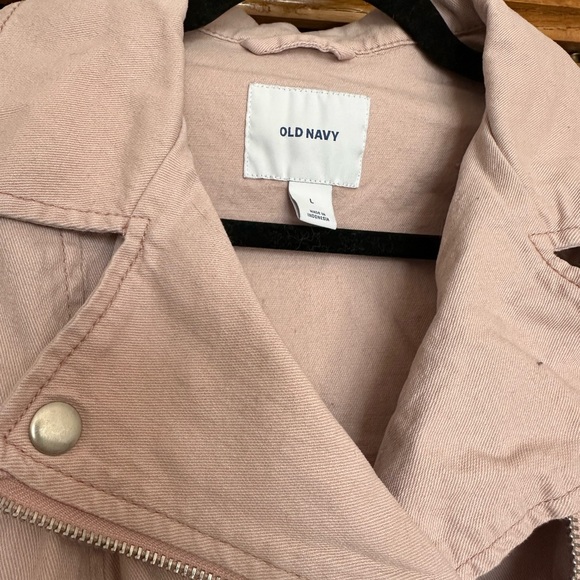 Old Navy Light Pink Denim Size Large Jacket - Picture 4 of 7